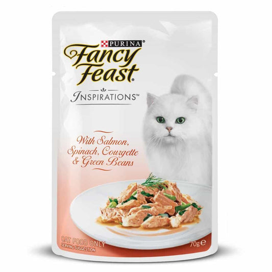 Fancy Feast Inspirations Salmon, Spinach & Beans Wet Cat Food