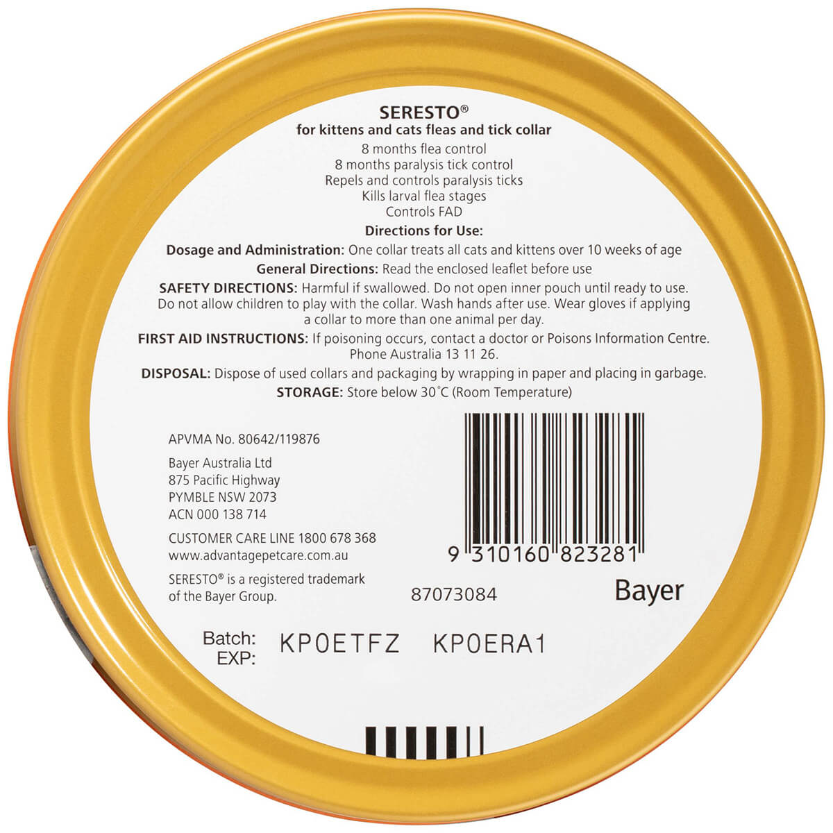 Seresto Flea Cat & Kitten Collar