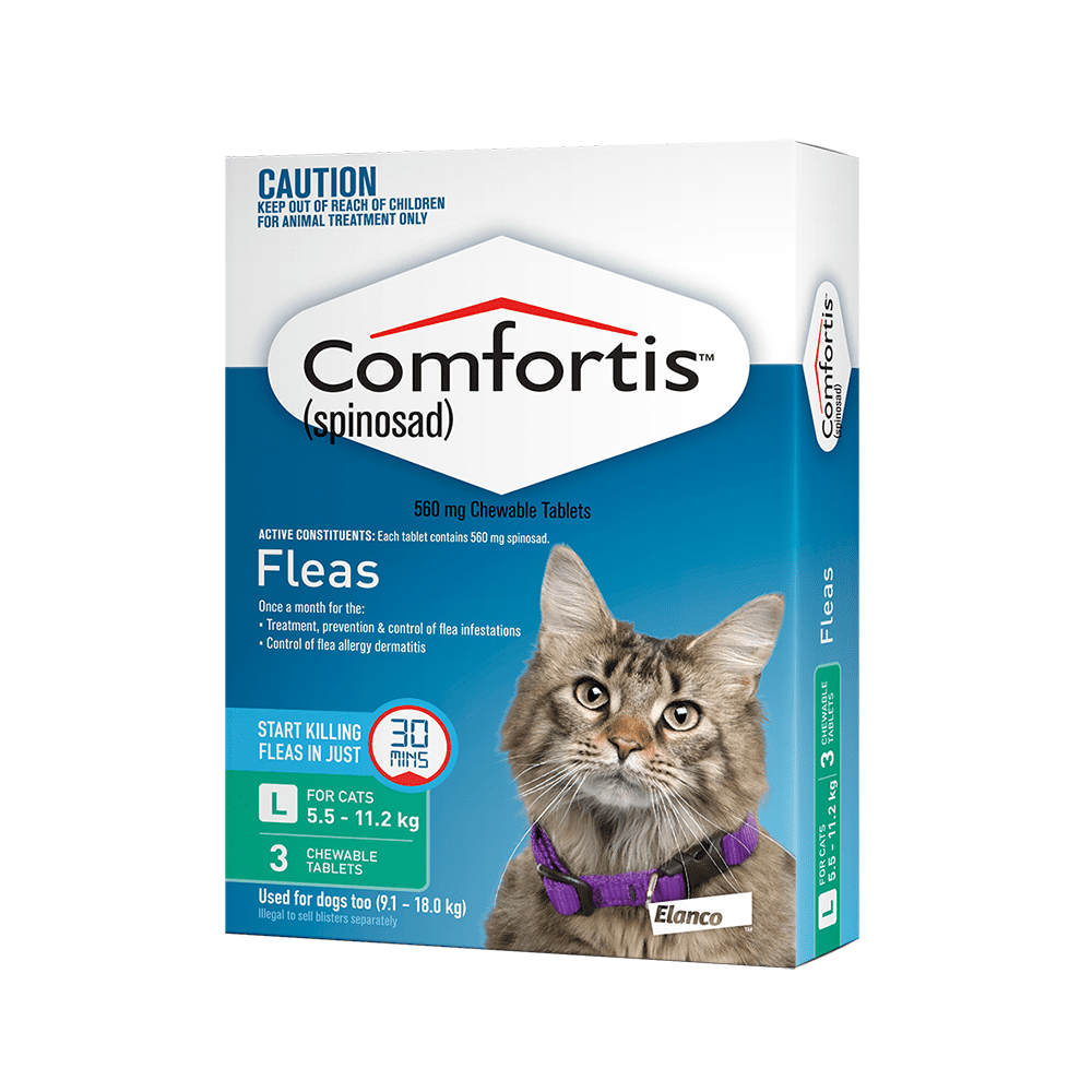 Comfortis Green Flea Tablets 5.5-11.2kg Cat