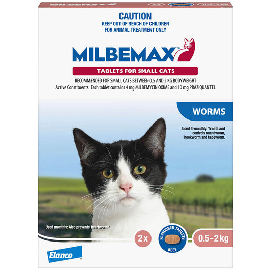 Milbemax Allwormer 0.5-2kg Cat