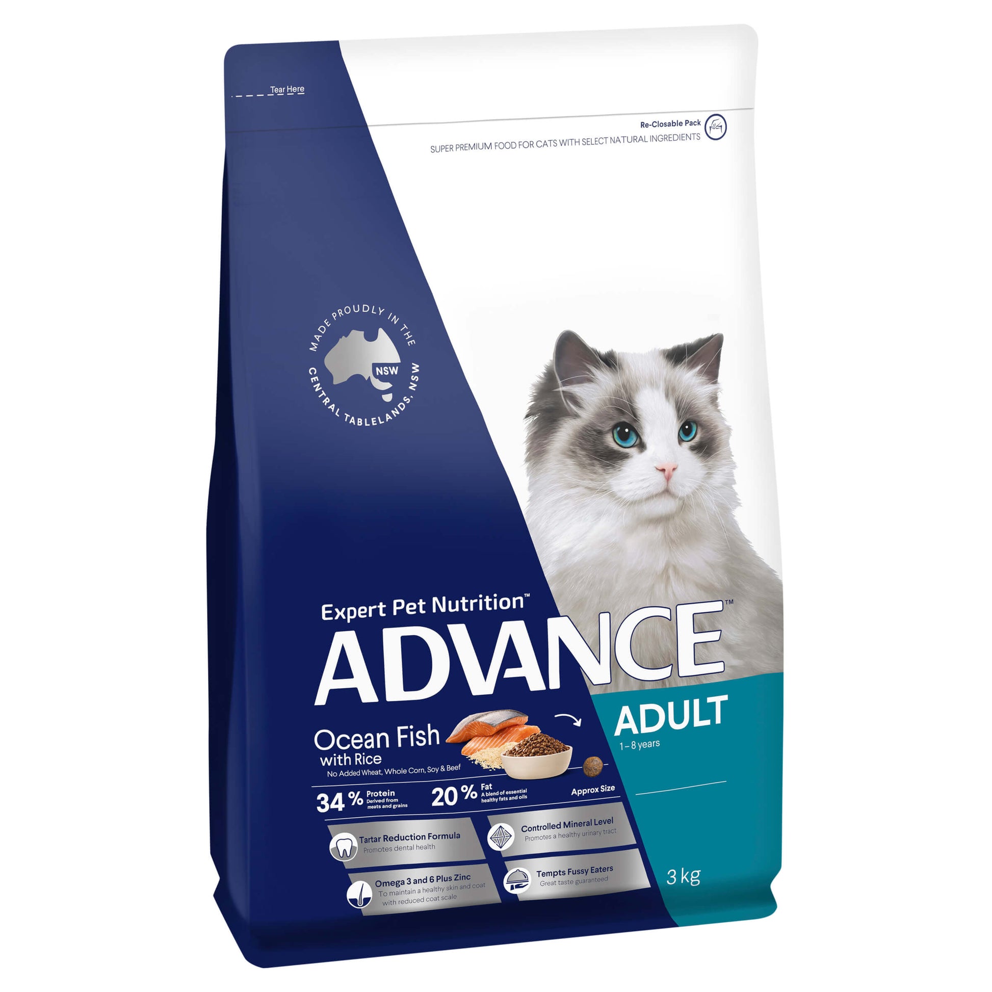 Advance Total Wellbeing Adult Fish Dry Cat Food (132611000030) [default_color]