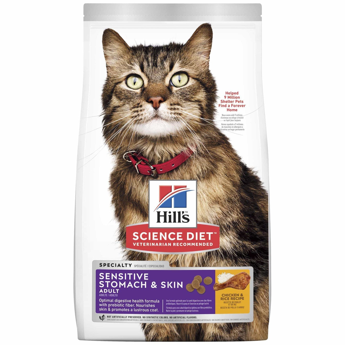 Hill's Science Diet Sensitive Stomach & Skin Adult Dry Cat Food (132617000005) [default_color]