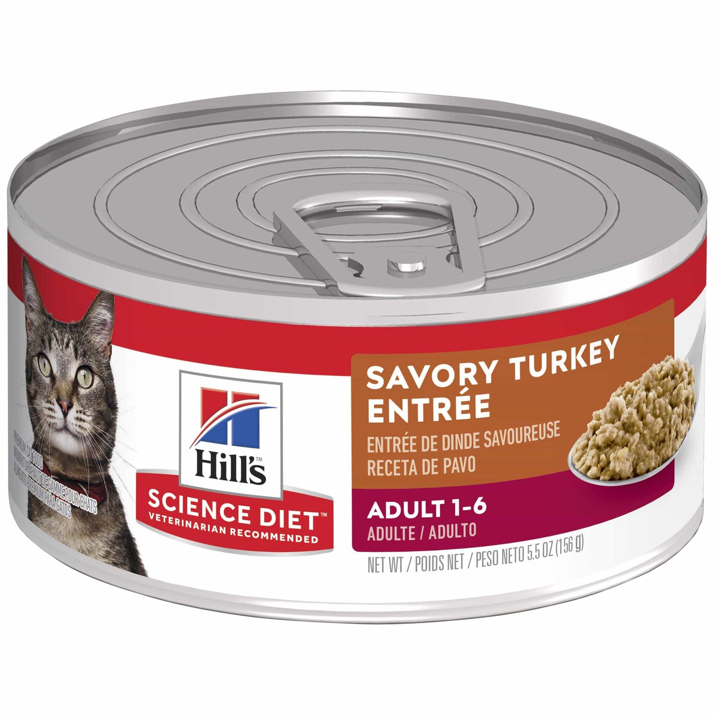 Hill's Science Diet Adult Savory Turkey Entree Wet Cat Food - 156g (132617000013) [default_color]
