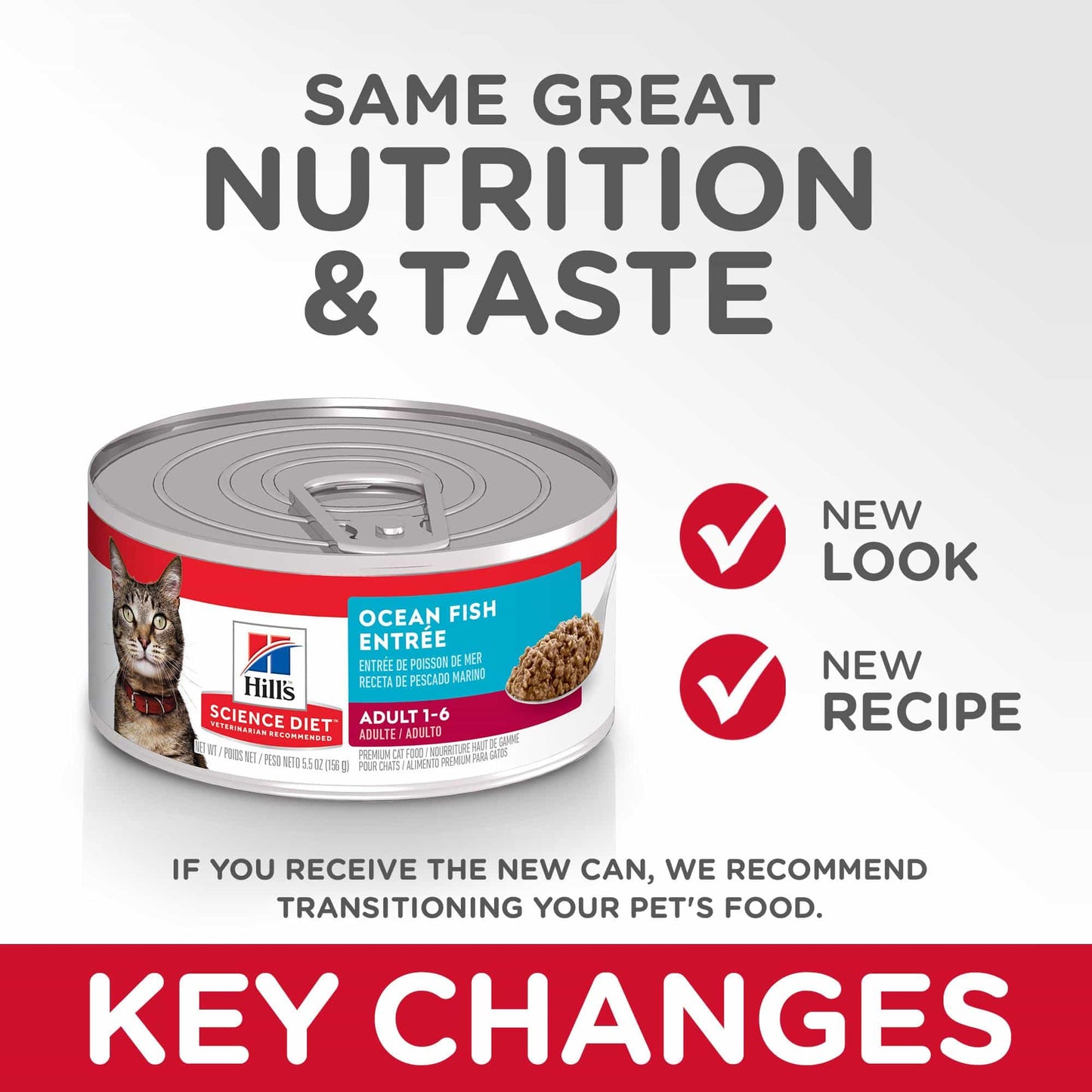 Hill's Science Diet Adult Ocean Fish Entree Wet Cat Food 156g (132617000019) [default_color]