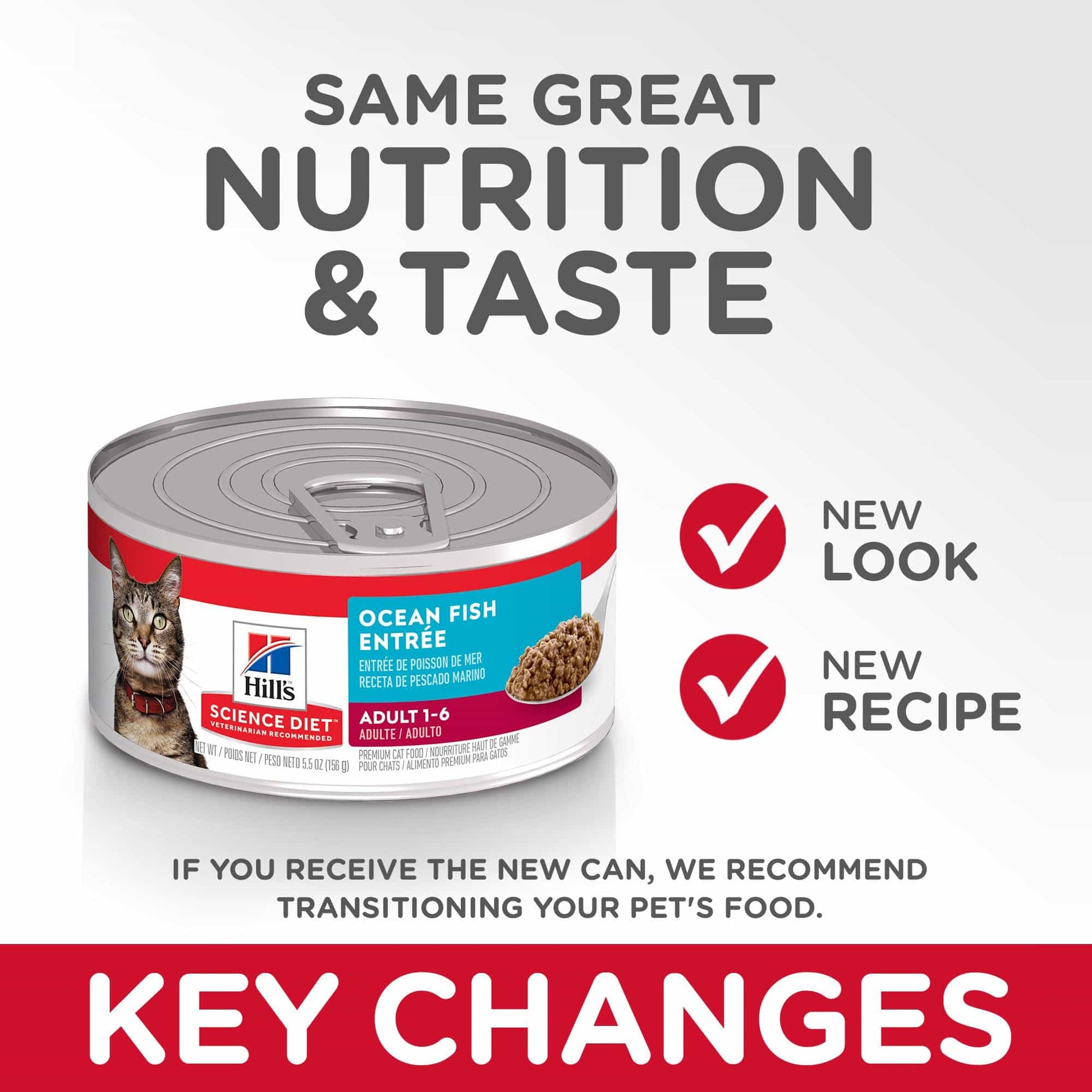 Hill's Science Diet Adult Ocean Fish Entree Wet Cat Food 156g (132617000019) [default_color]