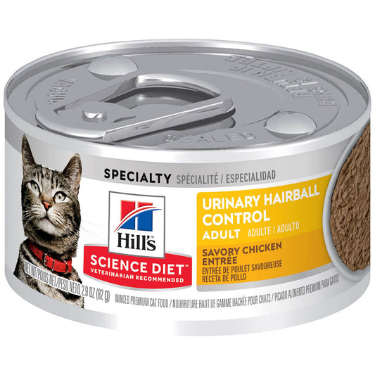 Hill's Science Diet Urinary Hairball Control Adult Chicken Wet Cat Food 82g