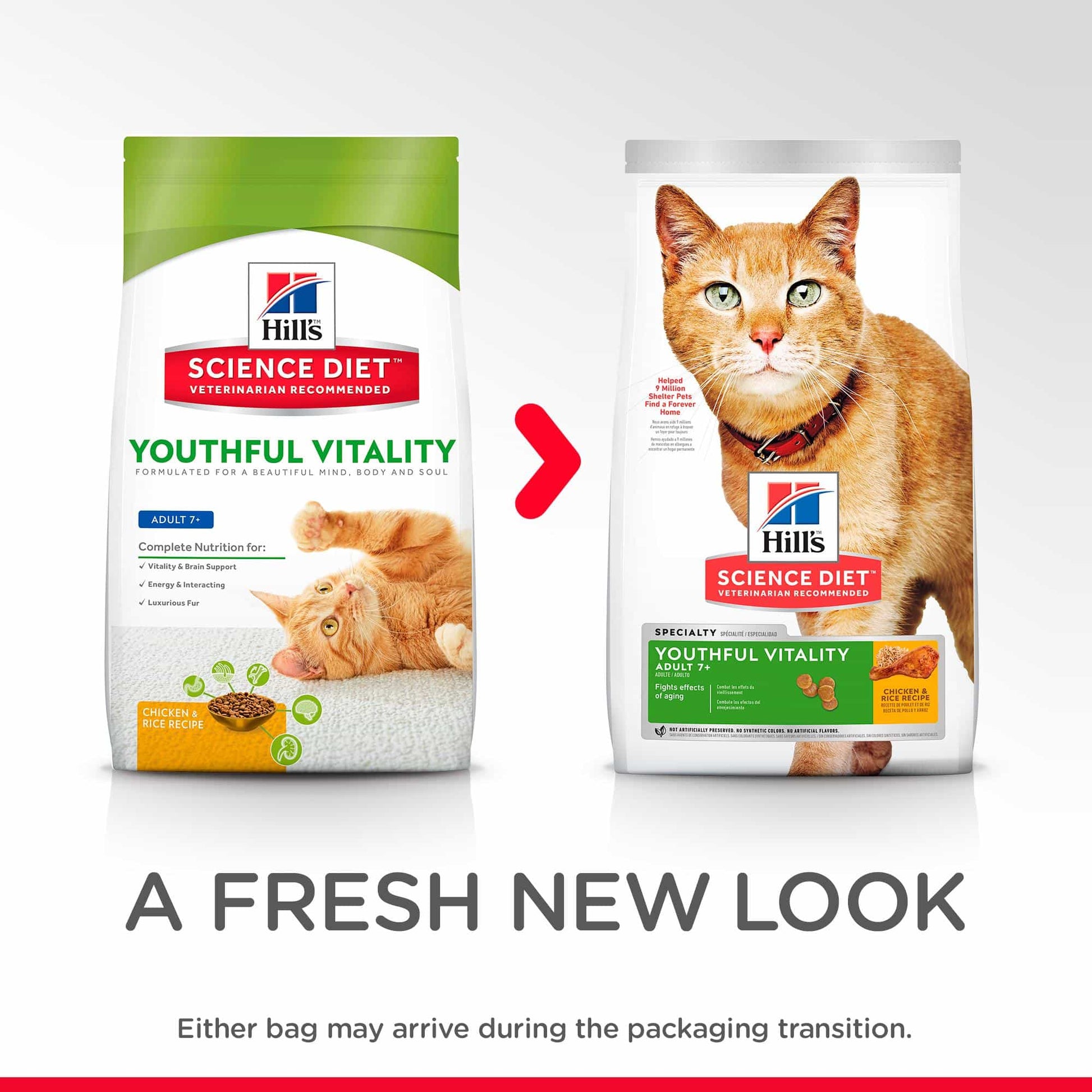 Hill's Science Diet Youthful Vitality Senior Chicken Dry Cat Food (132617000133) [default_color]