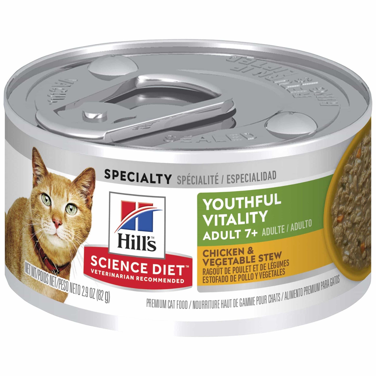 Hill's Science Diet Adult 7+ Youthful Vitality Wet Cat Food - 82gm (132617000135) [default_color]
