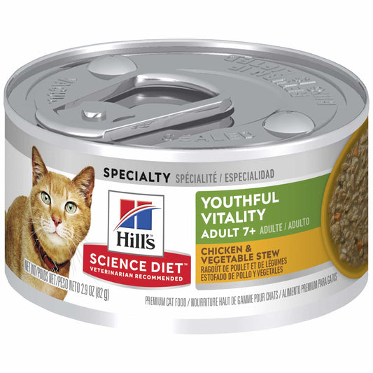 Hill's Science Diet Adult 7+ Youthful Vitality Wet Cat Food - 82gm (132617000135) [default_color]