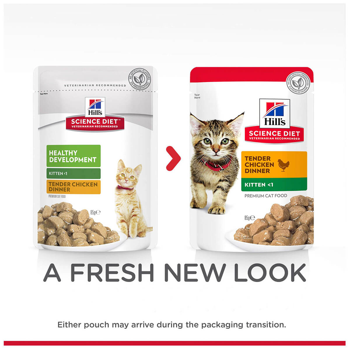Hill's Science Diet Kitten Chicken Pouches Wet Cat Food 85g
