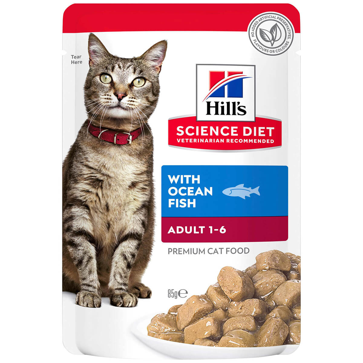 Hill's Science Diet Adult Ocean Fish Pouches Wet Cat Food 85g