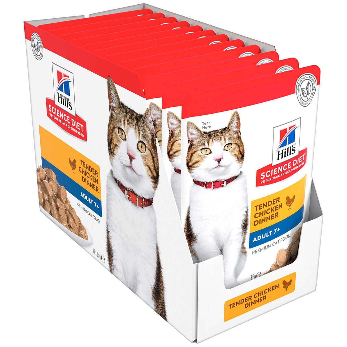 Hill's Science Diet 7+ Adult Chicken Pouches Wet Cat Food 85g