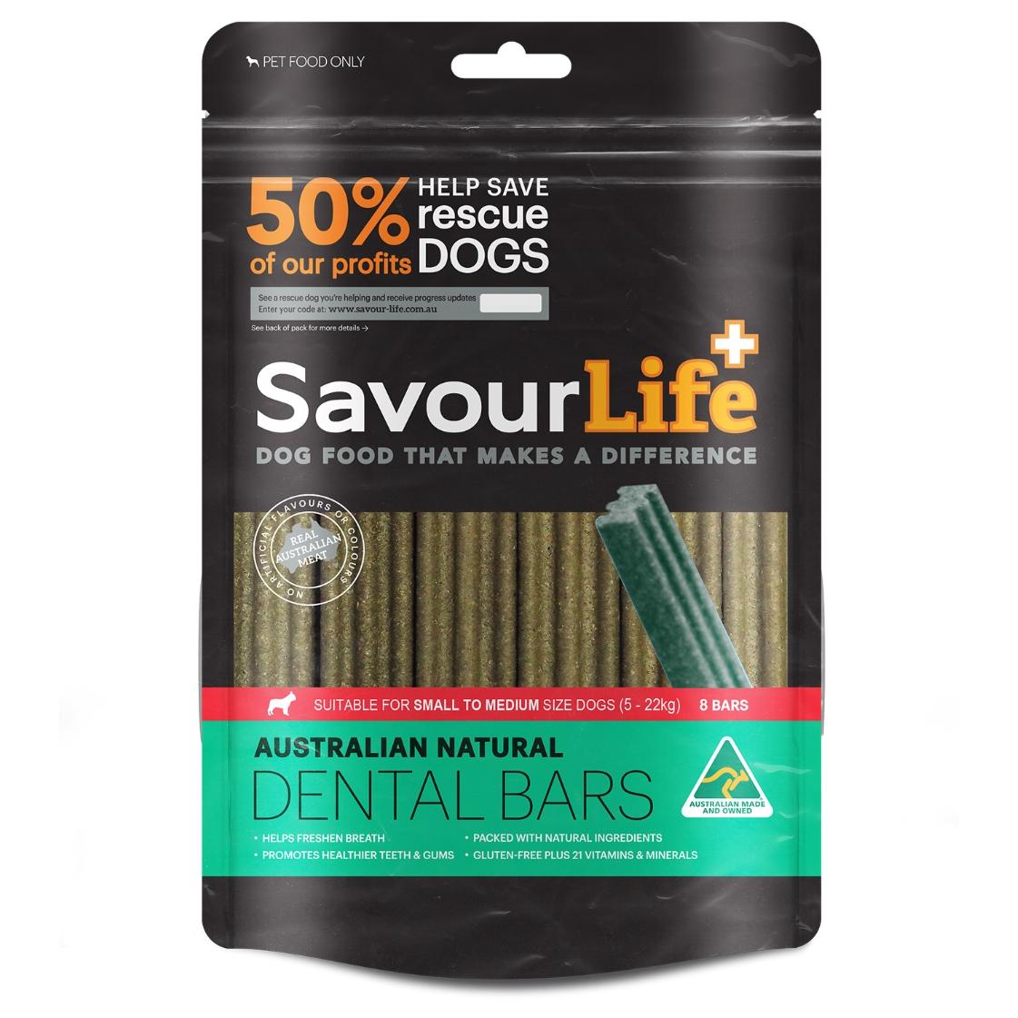 SavourLife Natural Dental Bars Dog Treats