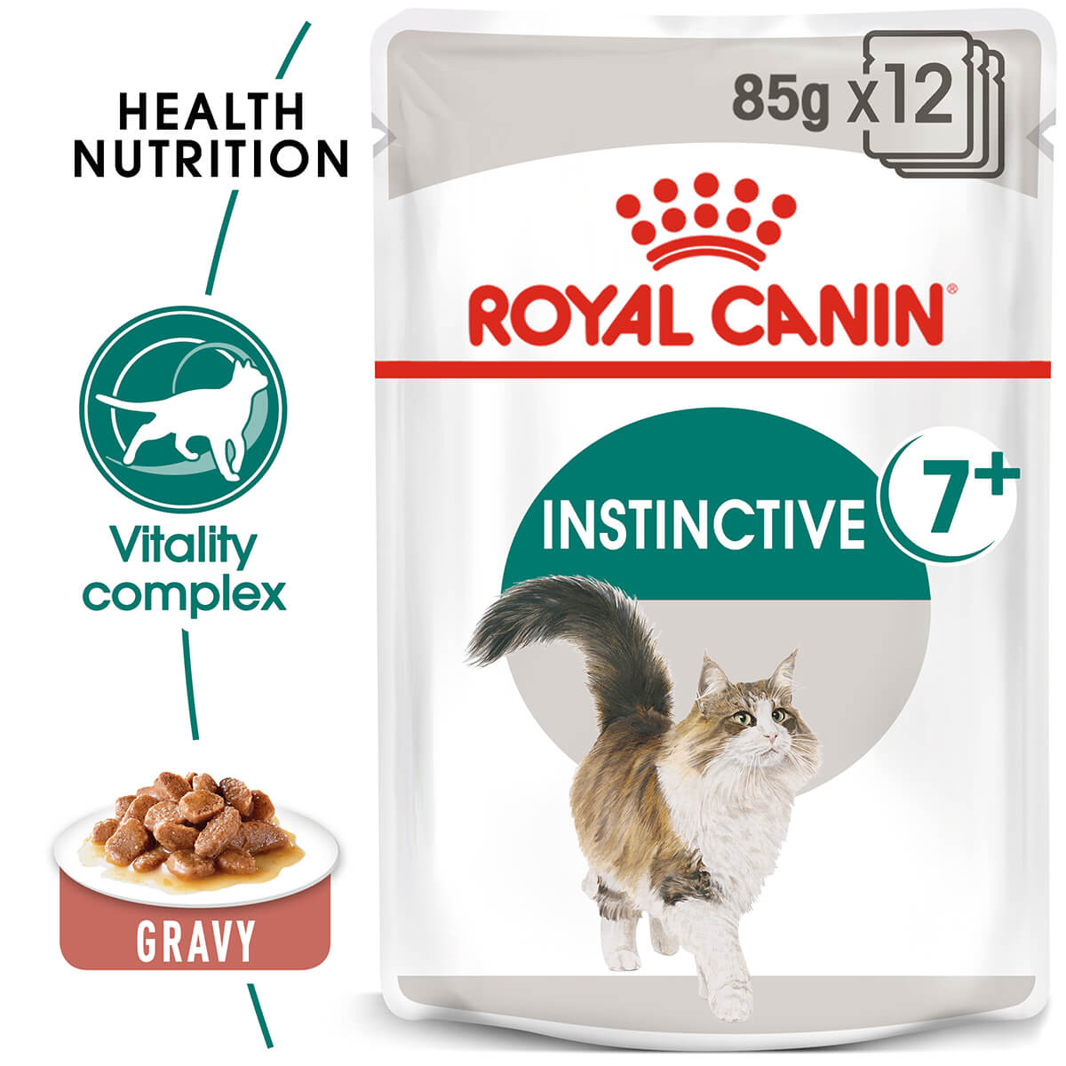 Royal Canin Instinctive 7+ Adult In Gravy Wet Cat Food