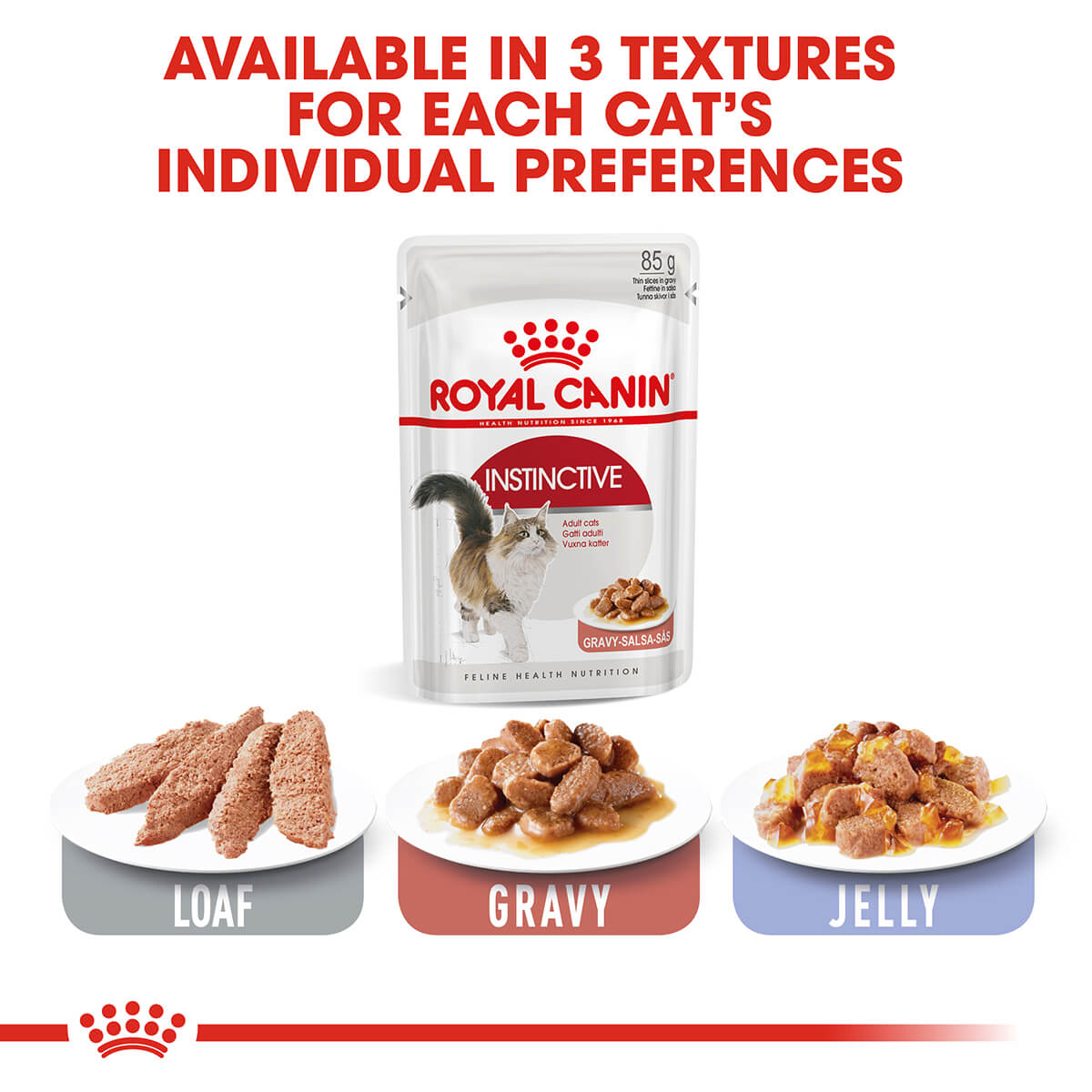 Royal Canin Instinctive Adult In Gravy Wet Cat Food