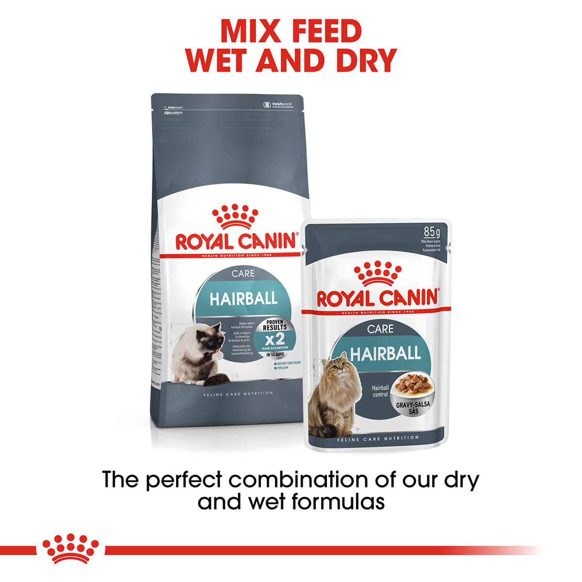 Royal Canin Hairball Care Gravy Adult Wet Cat Food 85g