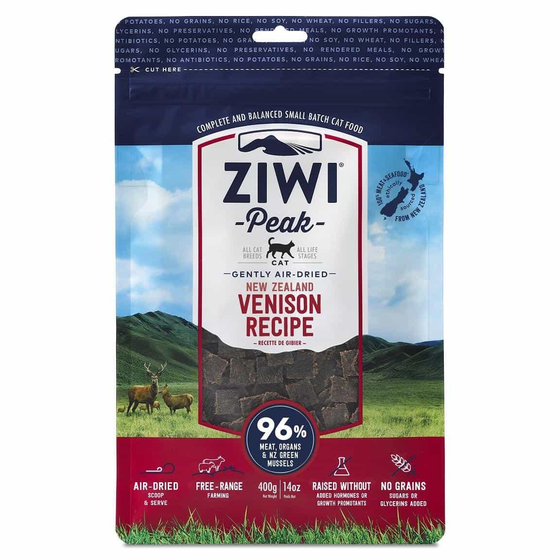 Ziwi Peak Air Dried Venison Recipe Dry Cat Food 400g
