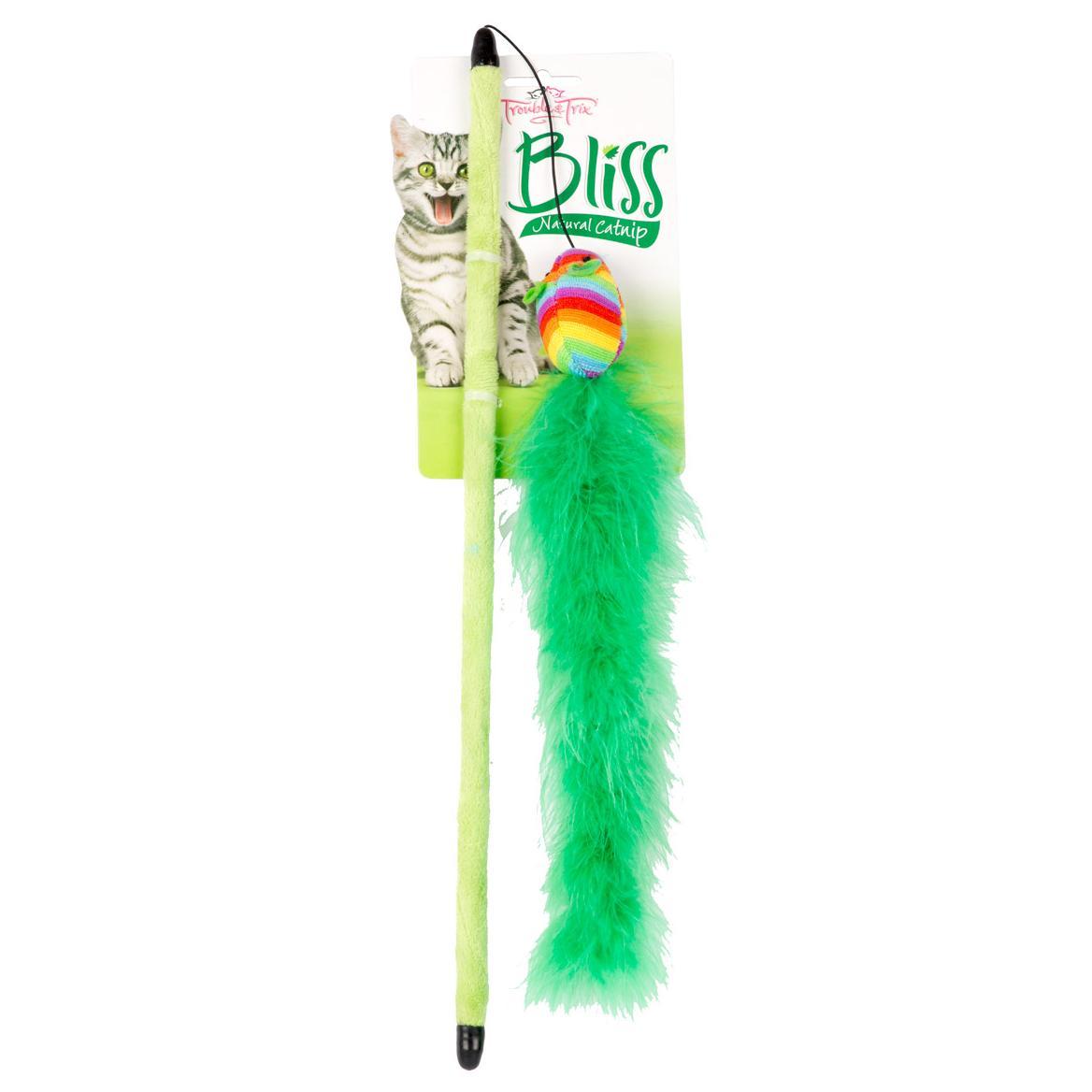 T&T Bliss Mouse Wand Cat Toy