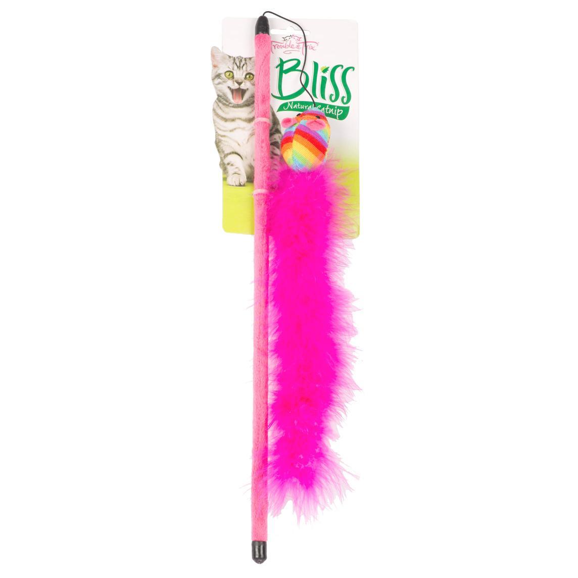 T&T Bliss Mouse Wand Cat Toy