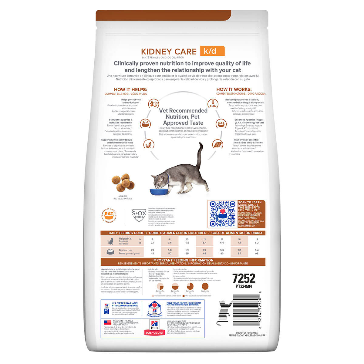 Hill's Prescription Diet K/D Kidney Care Dry Cat Food