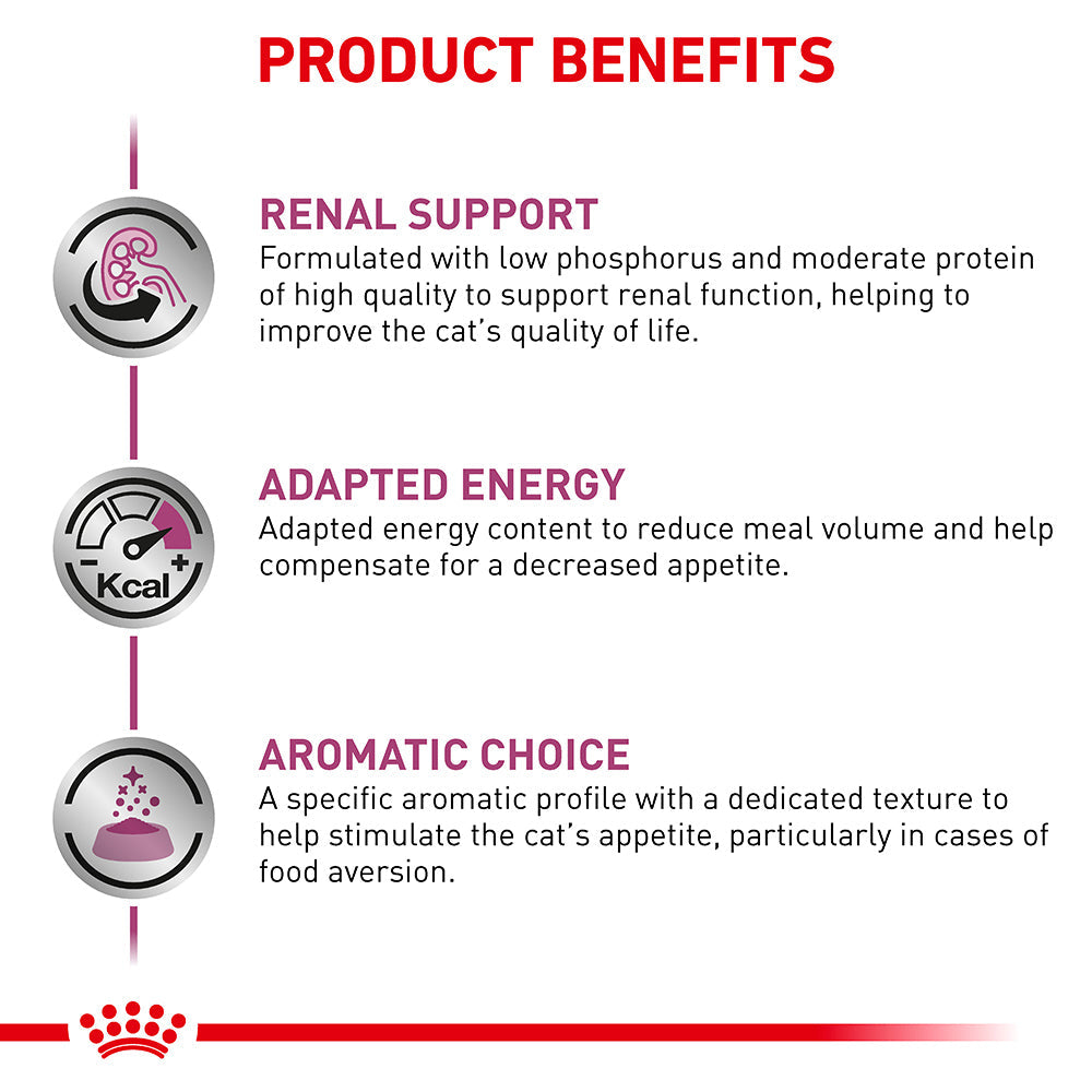 Royal Canin Veterinary Renal Fish Adult Wet Cat Food Pouches