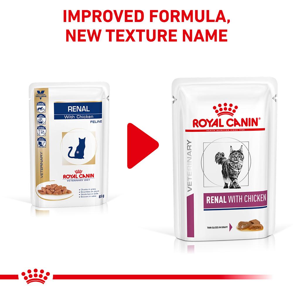 ROYAL CANIN VETERINARY DIET Renal Chicken Adult Wet Cat Food Pouches