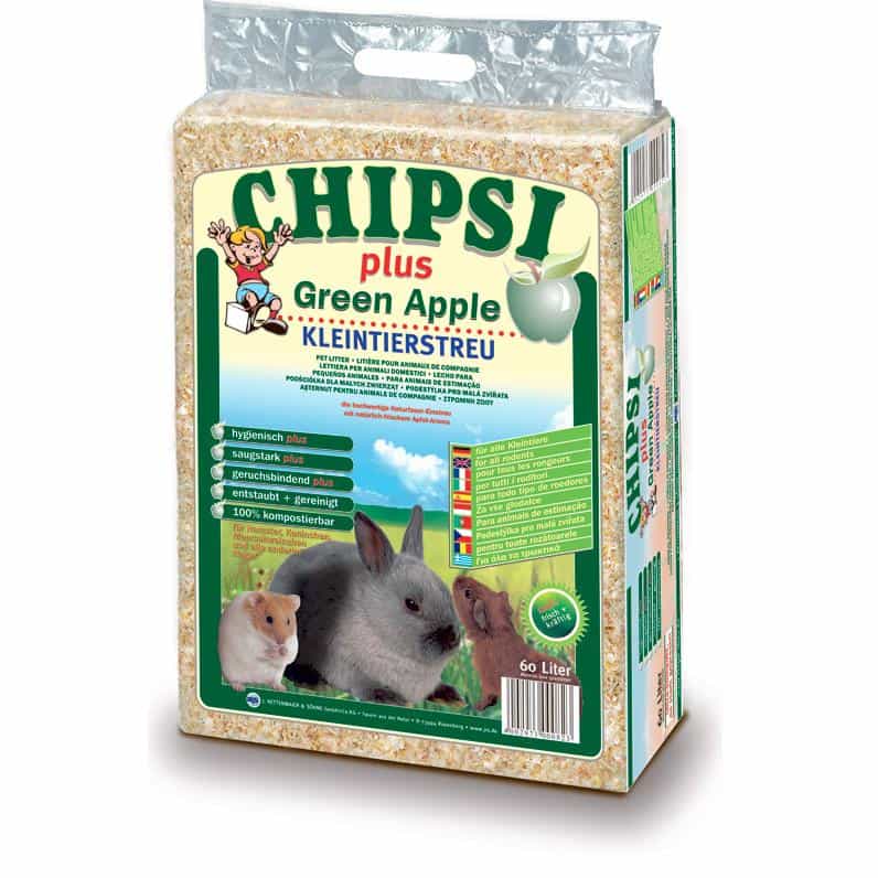 Chipsi Litter  Green Apple Scented Wood Shavings  Small Animal Bedding (181211000019) [Beige]