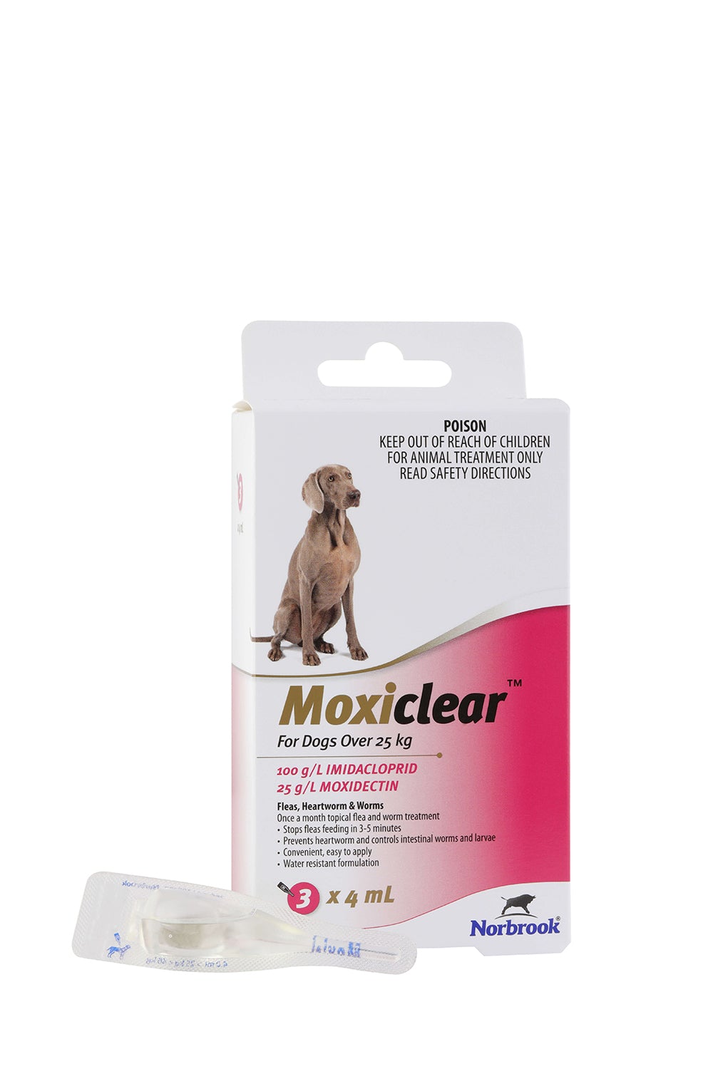 Moxiclear Flea & Worming Spot Treatment >25kg Dog