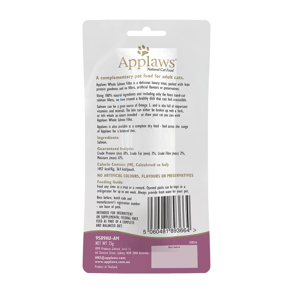 Applaws Salmon Loin Cat Treats 25g