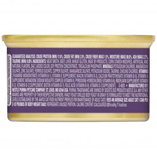 Fancy Feast Grilled Beef Feast In Gravy Wet Cat Food