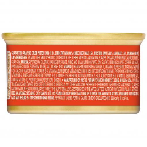 Fancy Feast Classic Pate Savoury Salmon Feast Wet Cat Food