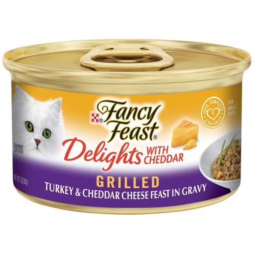 Fancy Feast Delights With Cheddar Grilled Turkey & Cheddar Cheese Wet Cat Food