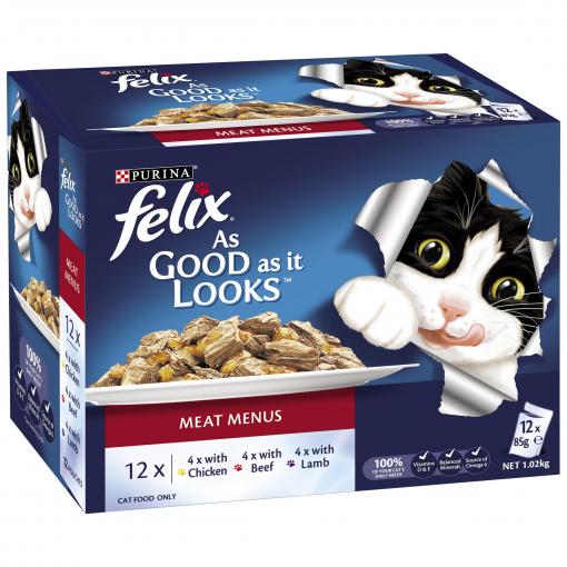 Felix As Good As It Looks Meat Menu Wet Cat Food