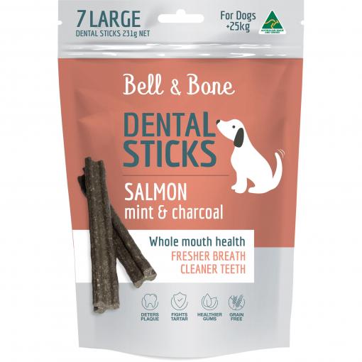Bell & Bone Salmon, Mint & Charcoal Dental Stick