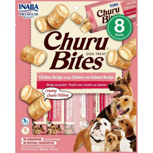 Inaba Churu Bites Chicken Wraps With Salmon Recipe Dog Treats