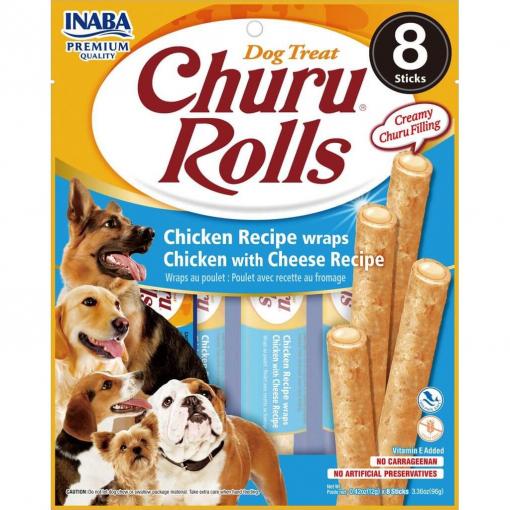 Inaba Churu Rolls Chicken Wraps With Cheese Recipe Dog Treats
