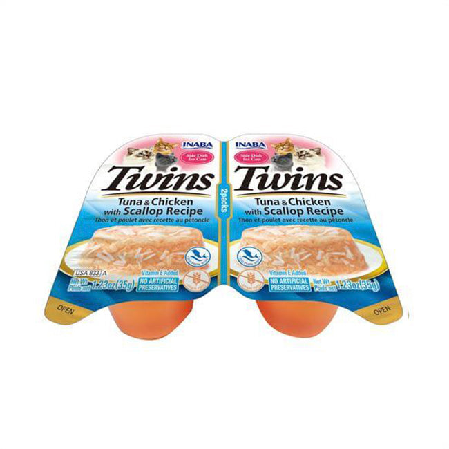 Inaba Twins Tuna & Chicken Recipe Cat Treats