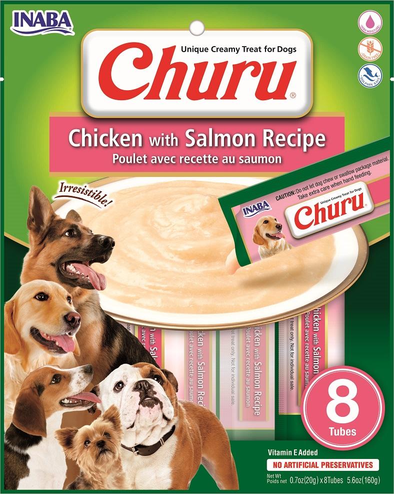 Inaba Churu Chicken with Salmon Recipe Dog Treats