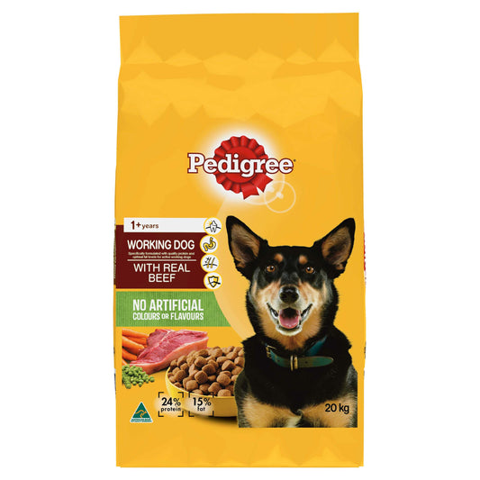 Pedigree Working Dog Real Beef Dry Dog Food