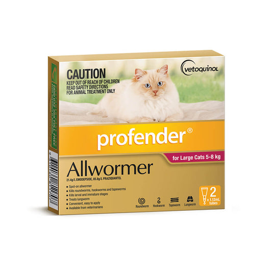 Profender Topical Allwormer 5-8kg Cat