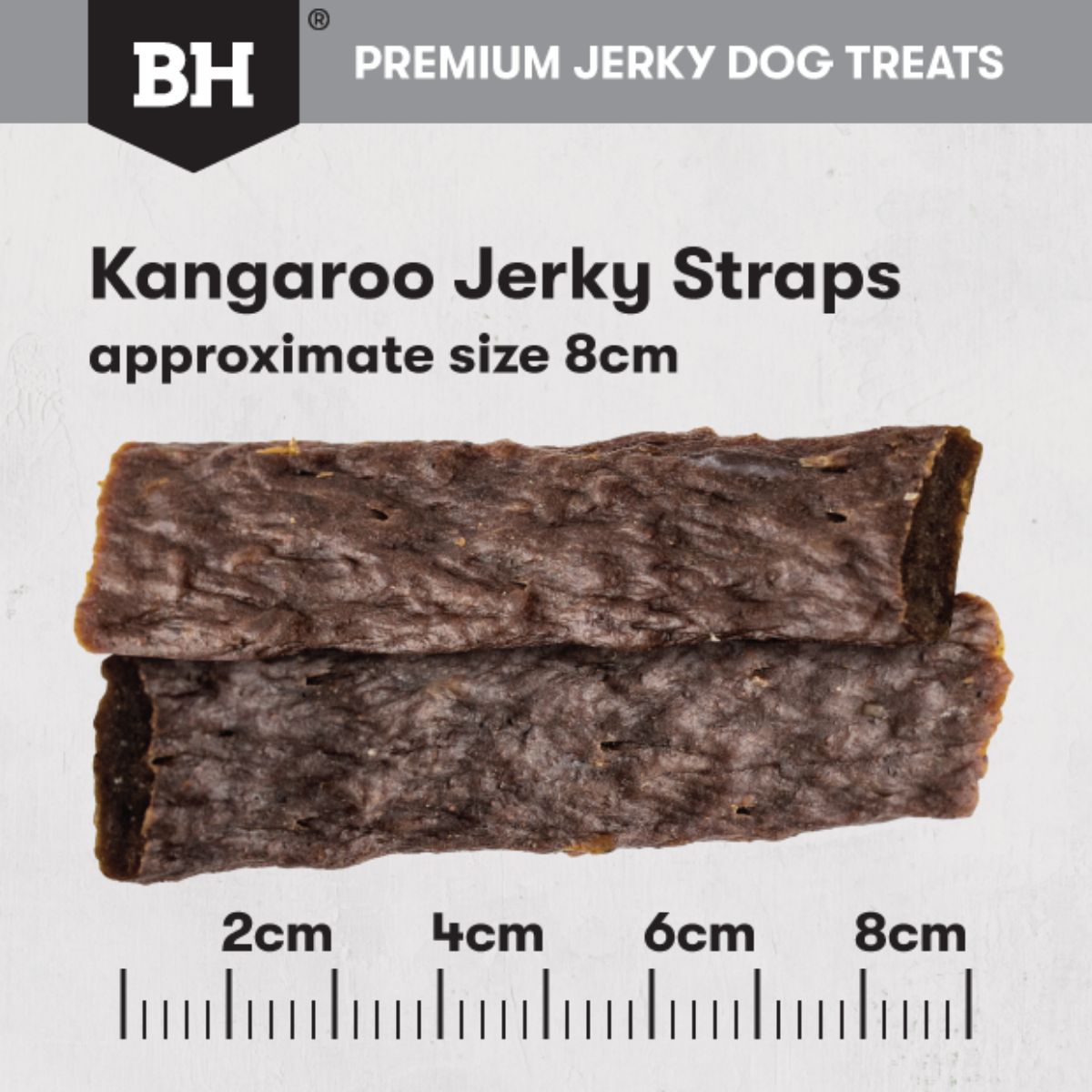 Black Hawk Kangaroo Jerky Straps Dog Treats