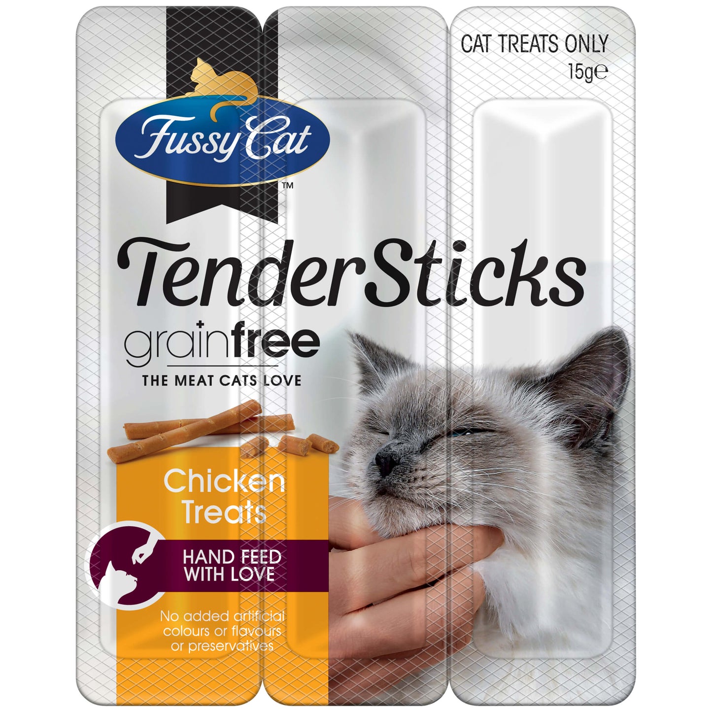 Fussy Cat Grain Free Tender Sticks Chicken Cat Treats