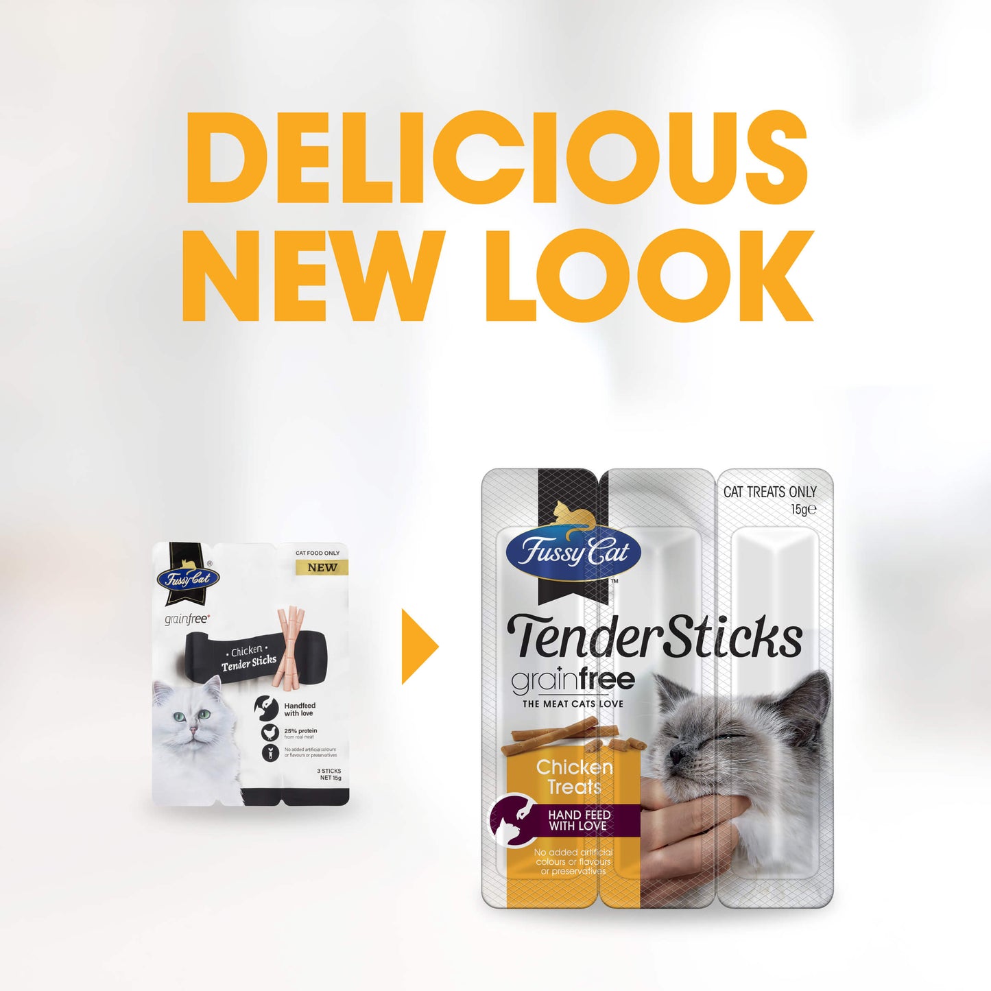 Fussy Cat Grain Free Tender Sticks Chicken Cat Treats