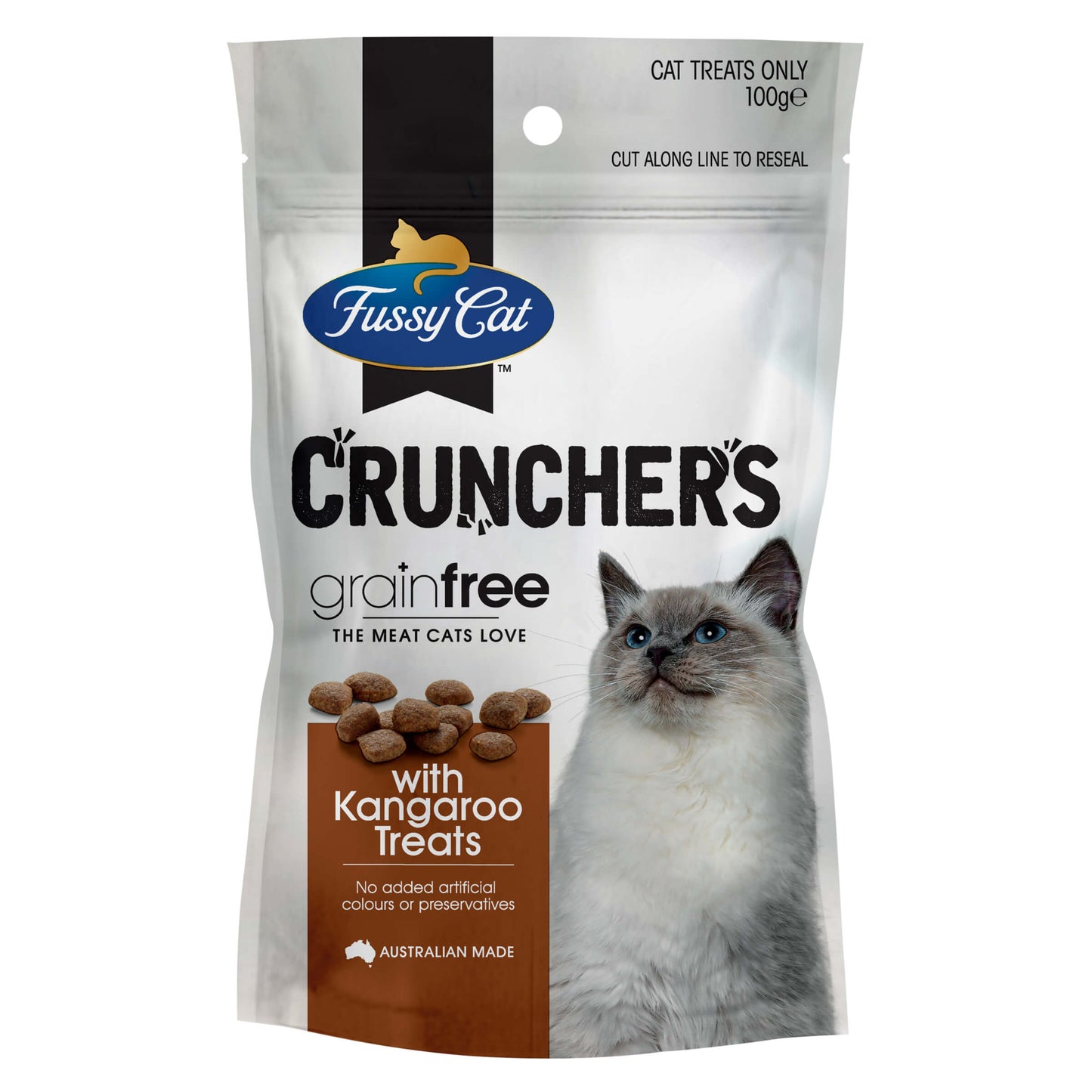 Fussy Cat Grain Free Crunchers Kangaroo Cat Treat