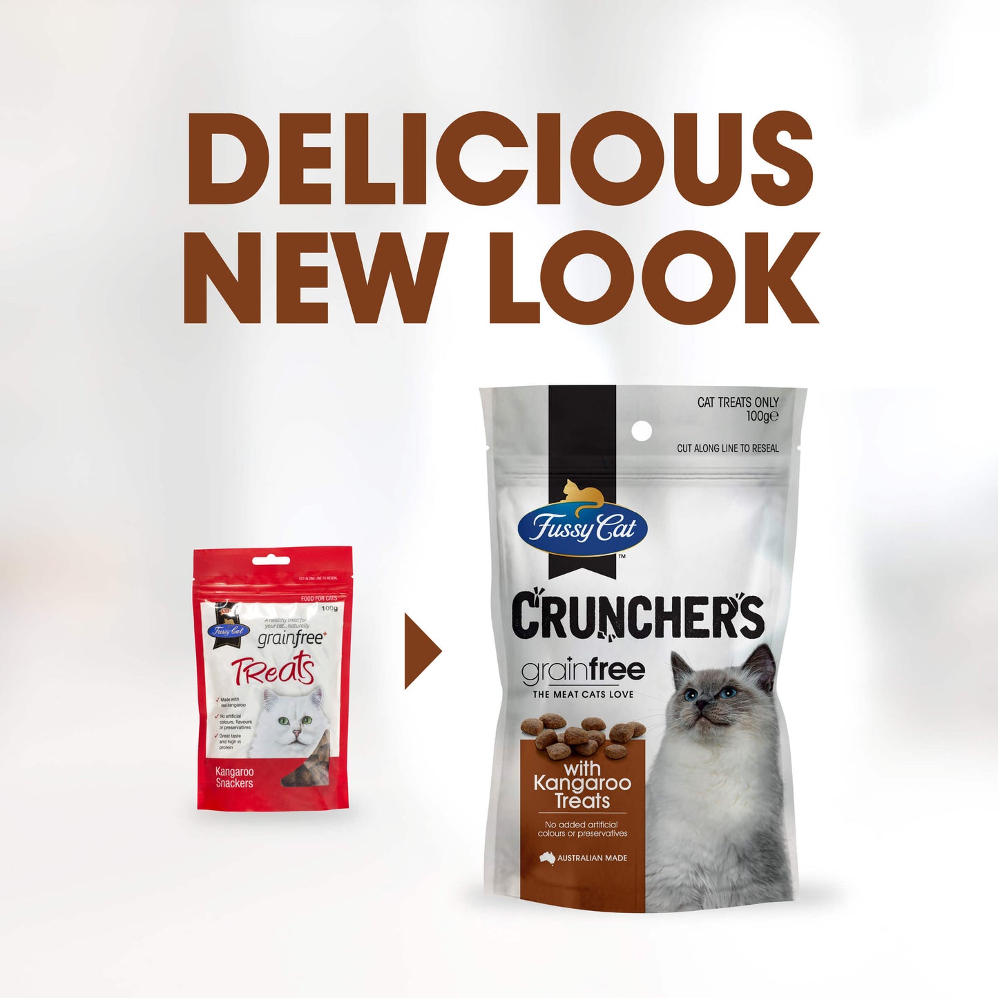 Fussy Cat Grain Free Crunchers Kangaroo Cat Treat