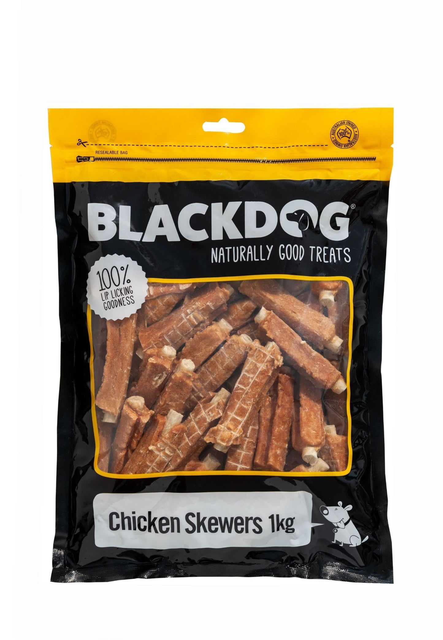 Black Dog Chicken Skewers Dog Treats