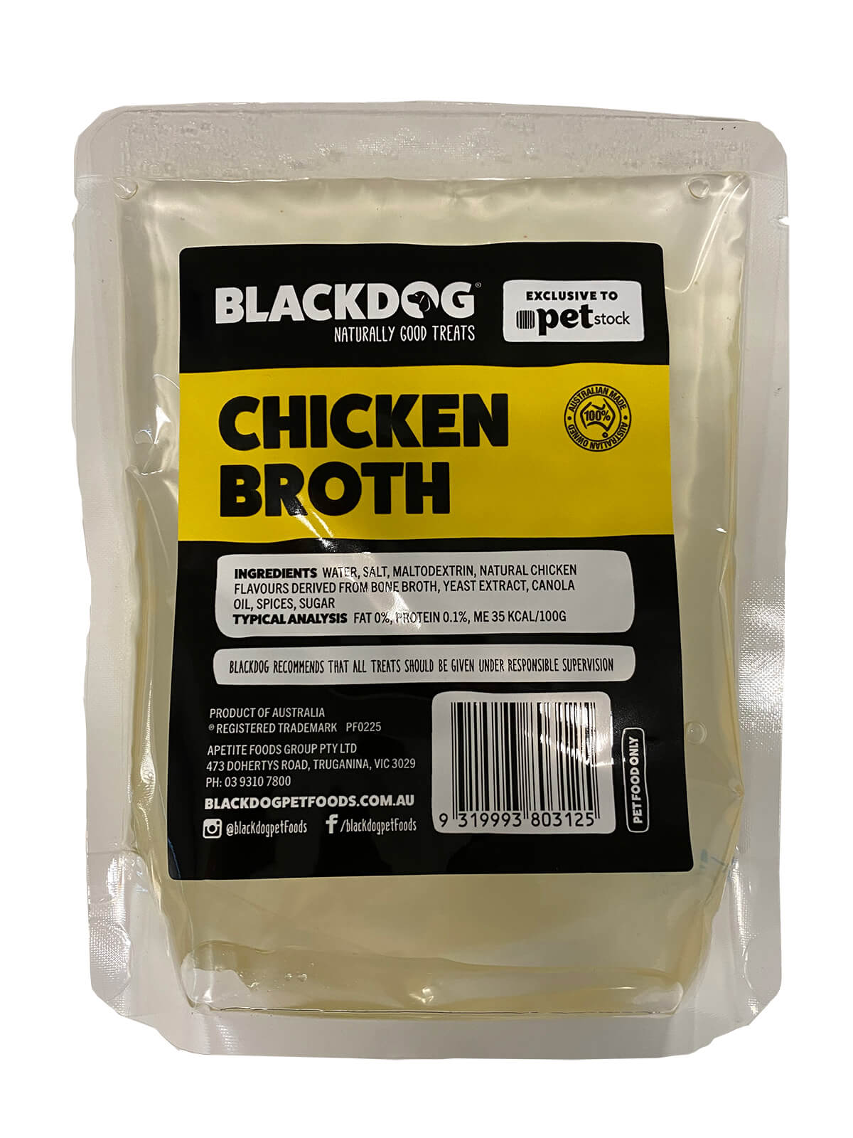 Blackdog Chicken Bone Broth Dog Treat
