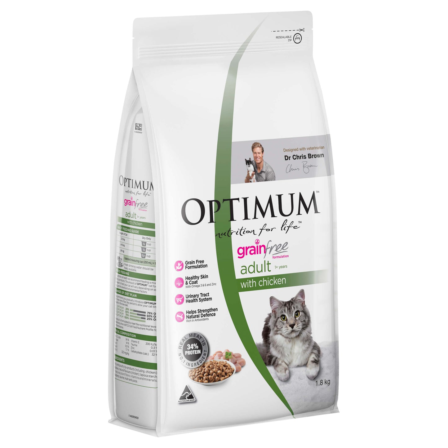 Optimum Grain Free Adult Chicken Dry Cat Food