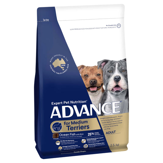 Advance Medium Terriers Ocean Fish with Rice Dry Dog Food