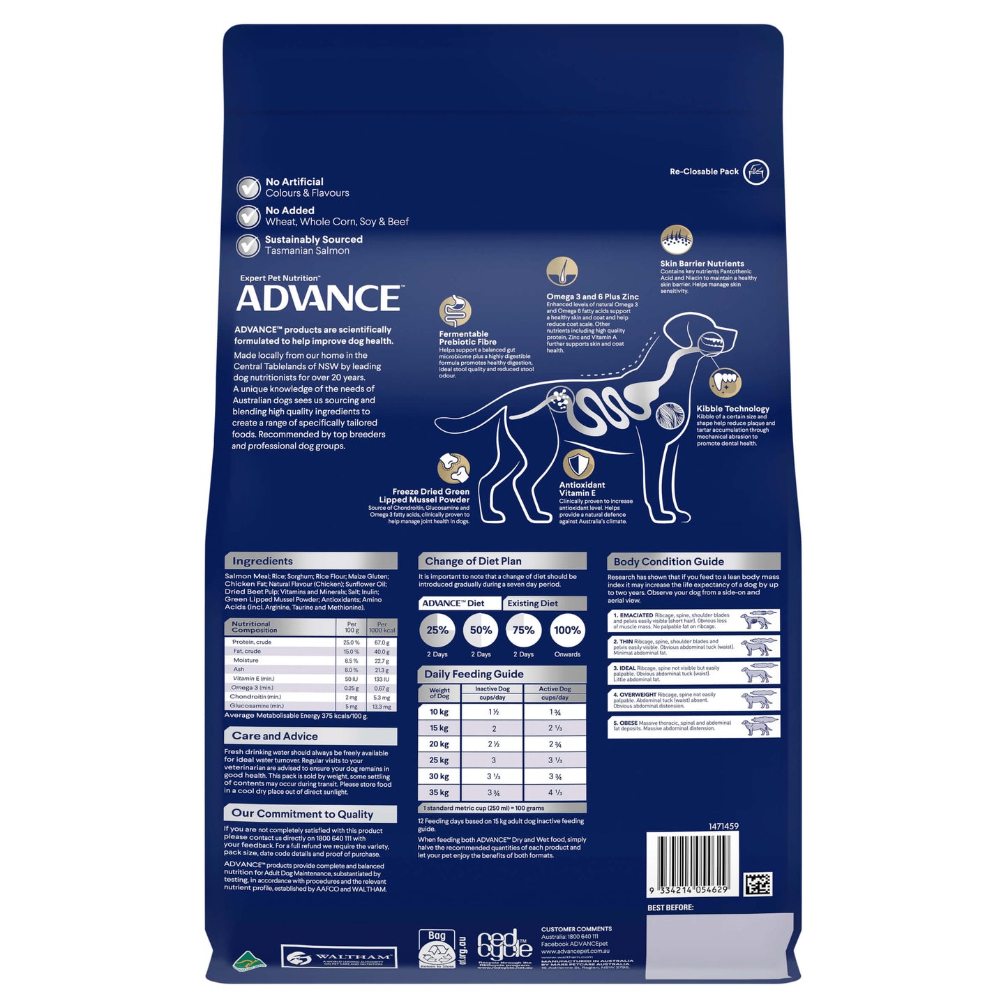 Advance Medium Terriers Ocean Fish with Rice Dry Dog Food